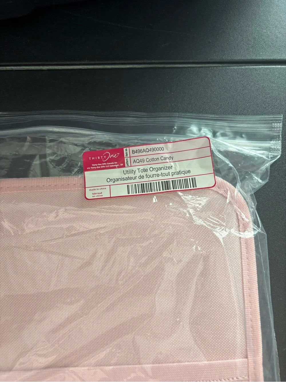 Thirty One Pink Mesh  utility tote Organizer